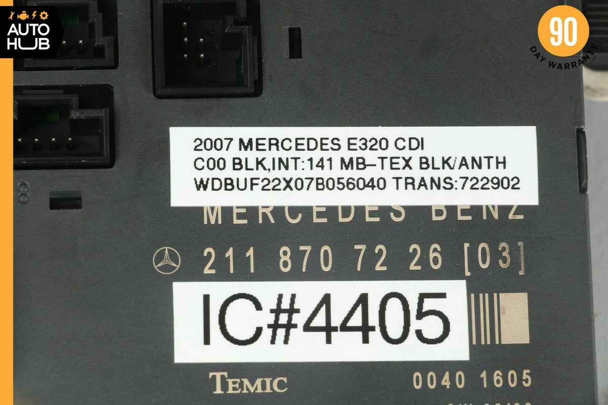 03-09 Mercede W211 E320 E550 Front Right Passenger Door Control Module OEM - photo 12