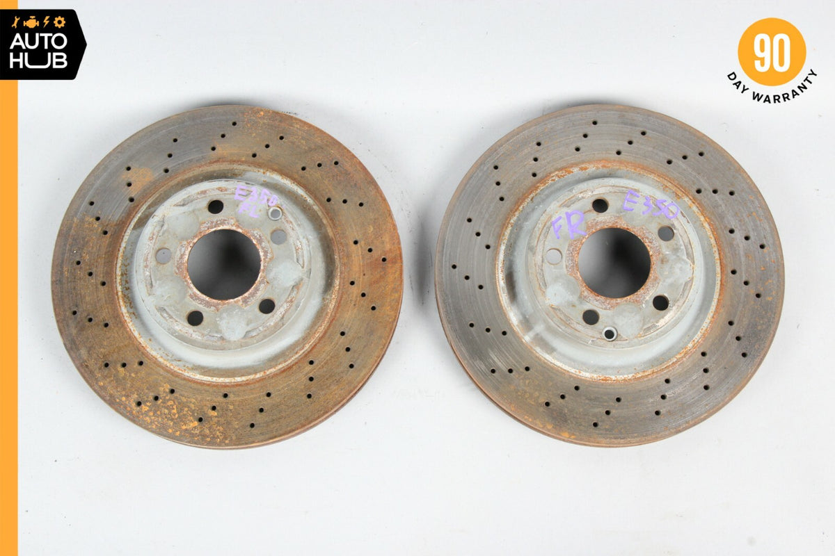 Mercedes W211 E350 SL500 SL550 Front Left & Right Brake Rotors Disc Set of 2 OEM - photo 1