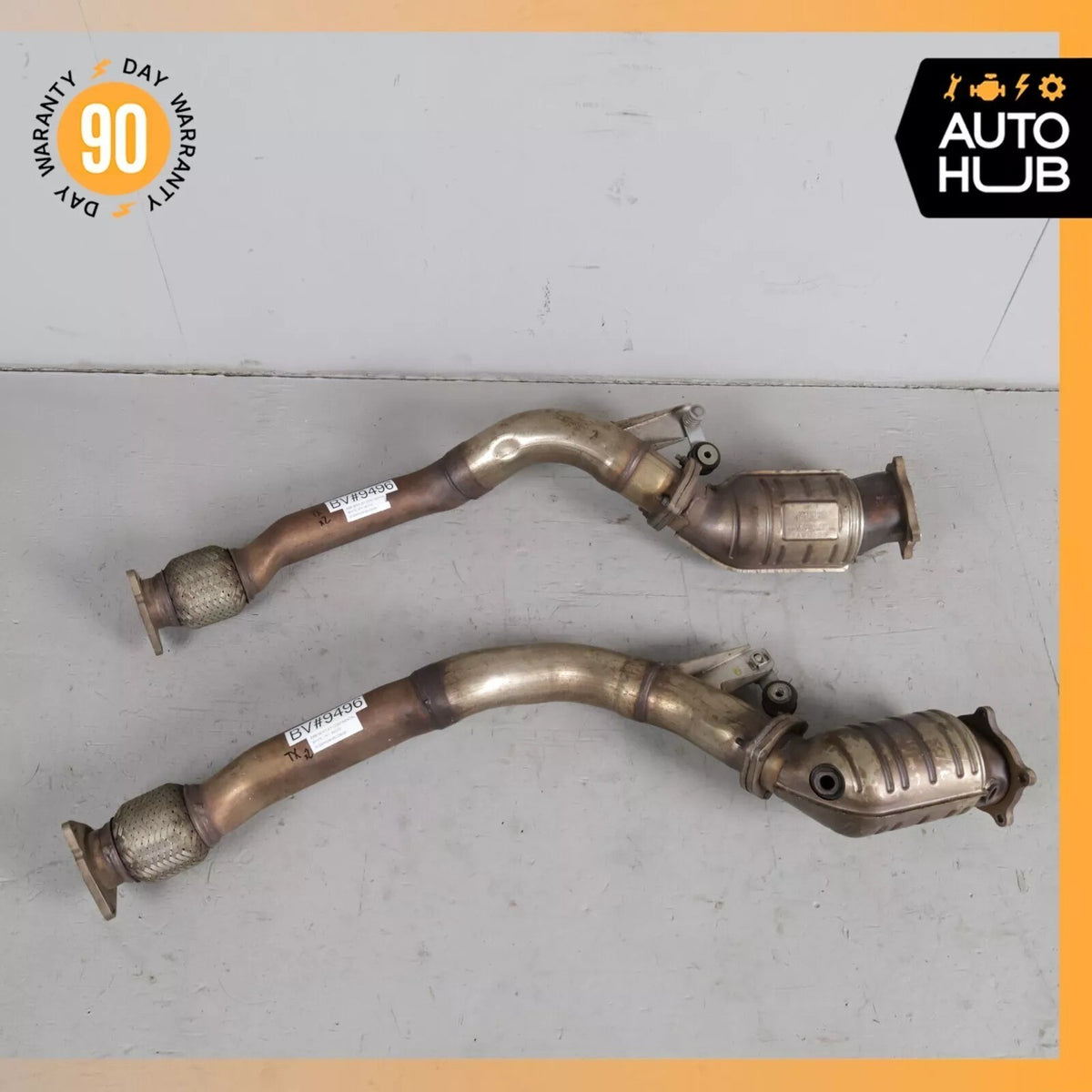 Bentley Continental Flying Spur 6.0L Exhaust Downpipe Left & Right Side Set OEM - photo 2
