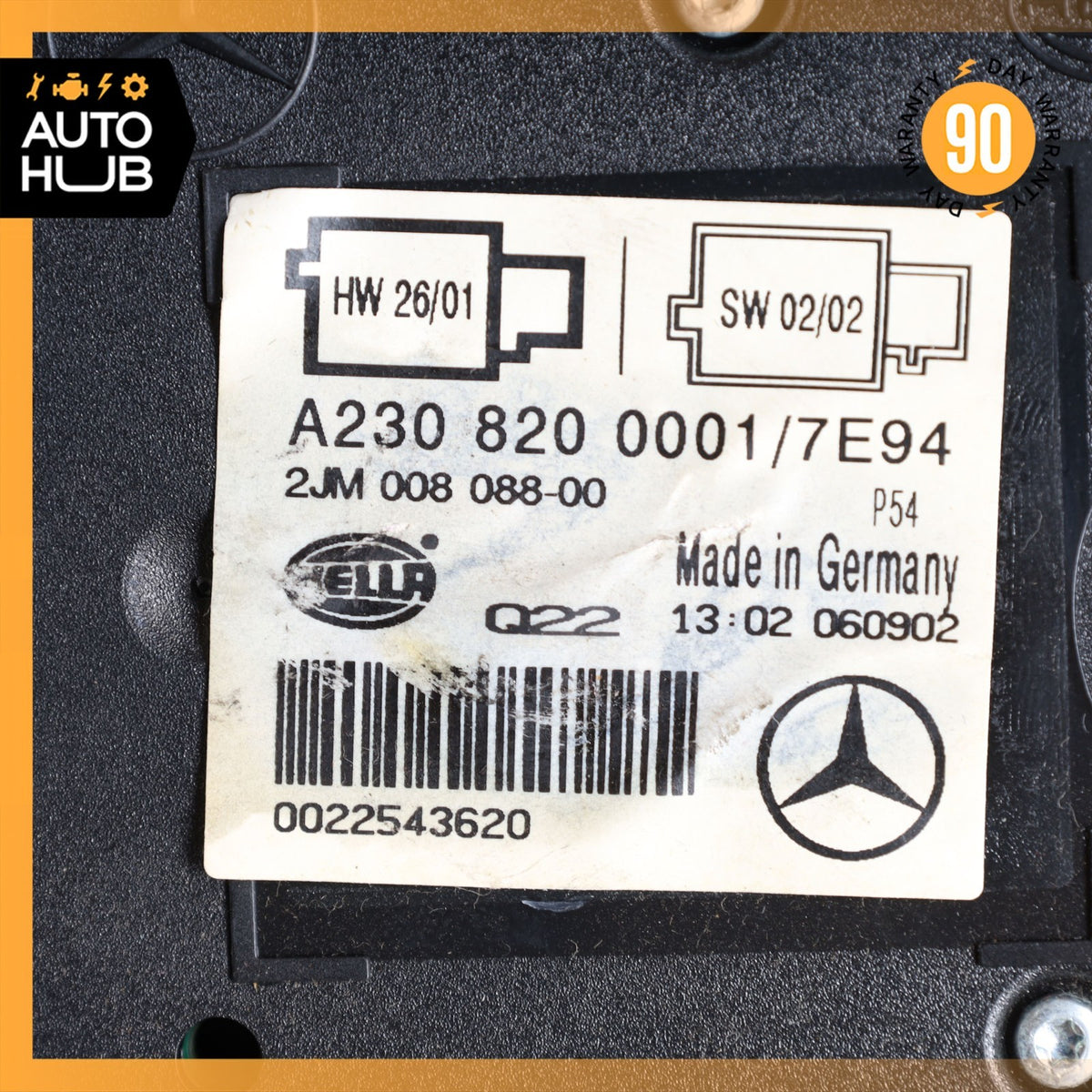 03-04 Mercedes R230 SL500 SL55 Overhead Dome Light Lamp 2308200001 Gray OEM - photo 15