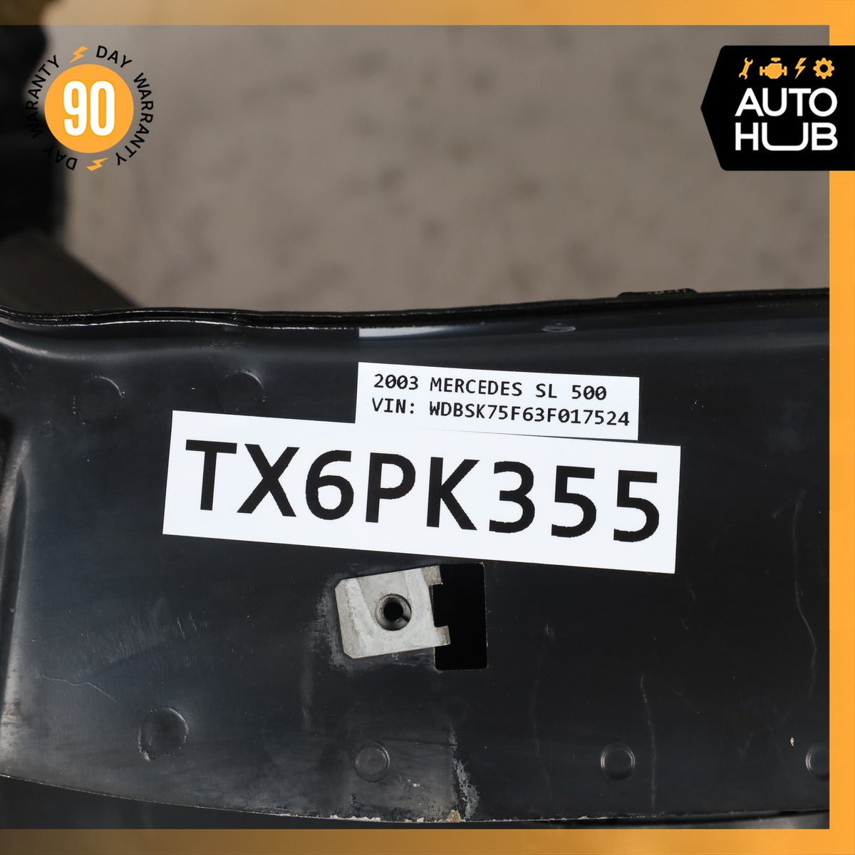 Mercedes R230 SL500 SL550 Front Reinforcement Bar Upper Radiator Support Clip - photo 8