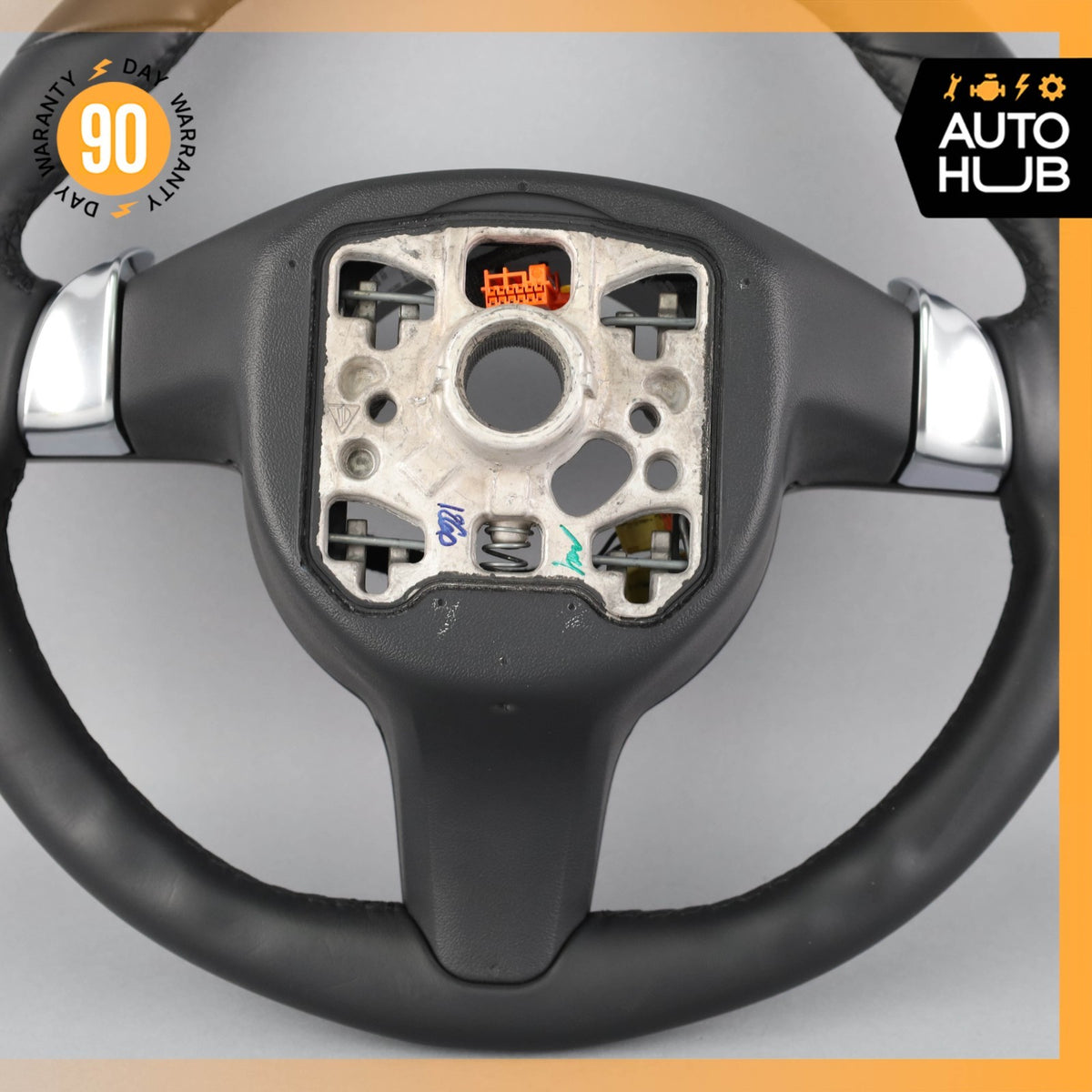 11-16 Porsche Panamera 970 / Cayenne Steering Wheel w/ Paddle Shifters Black OEM - photo 15