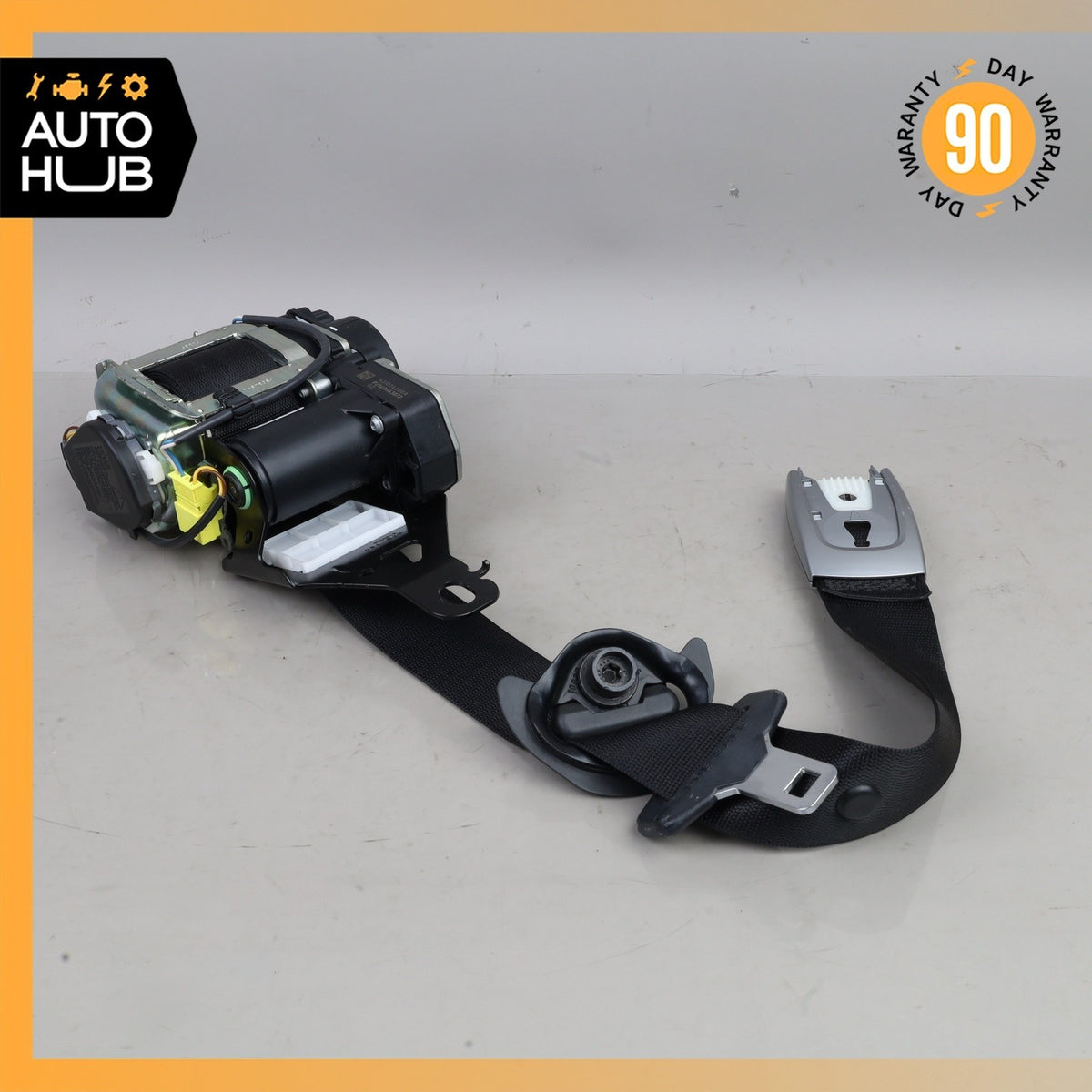 14-17 Mercedes W222 S550e S600 Seat Belt Front Right Passenger Side Black OEM - photo 2