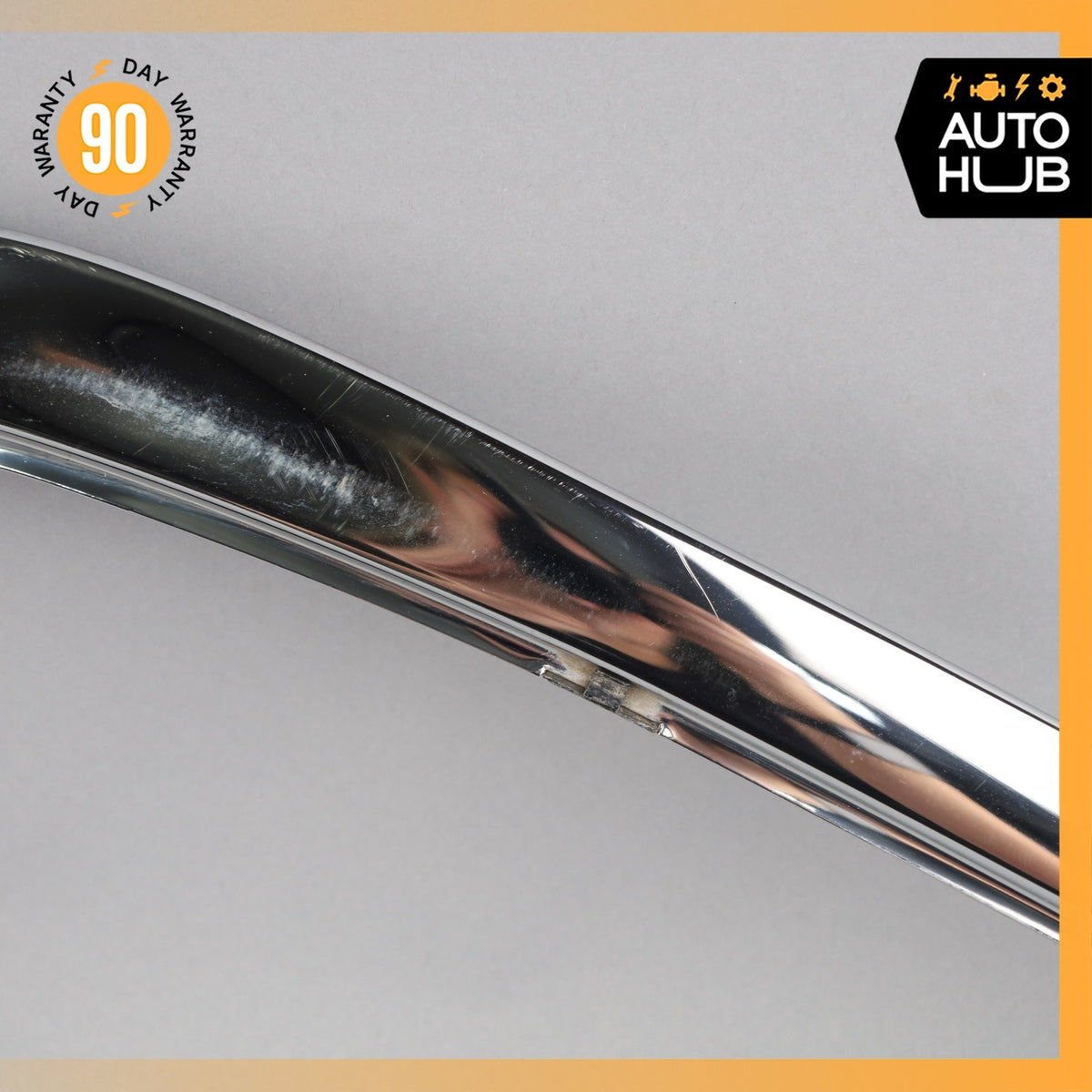 93-99 Mercedes W140 CL600 S500 Coupe Front Bumper Right Molding Trim Chrome OEM - photo 6