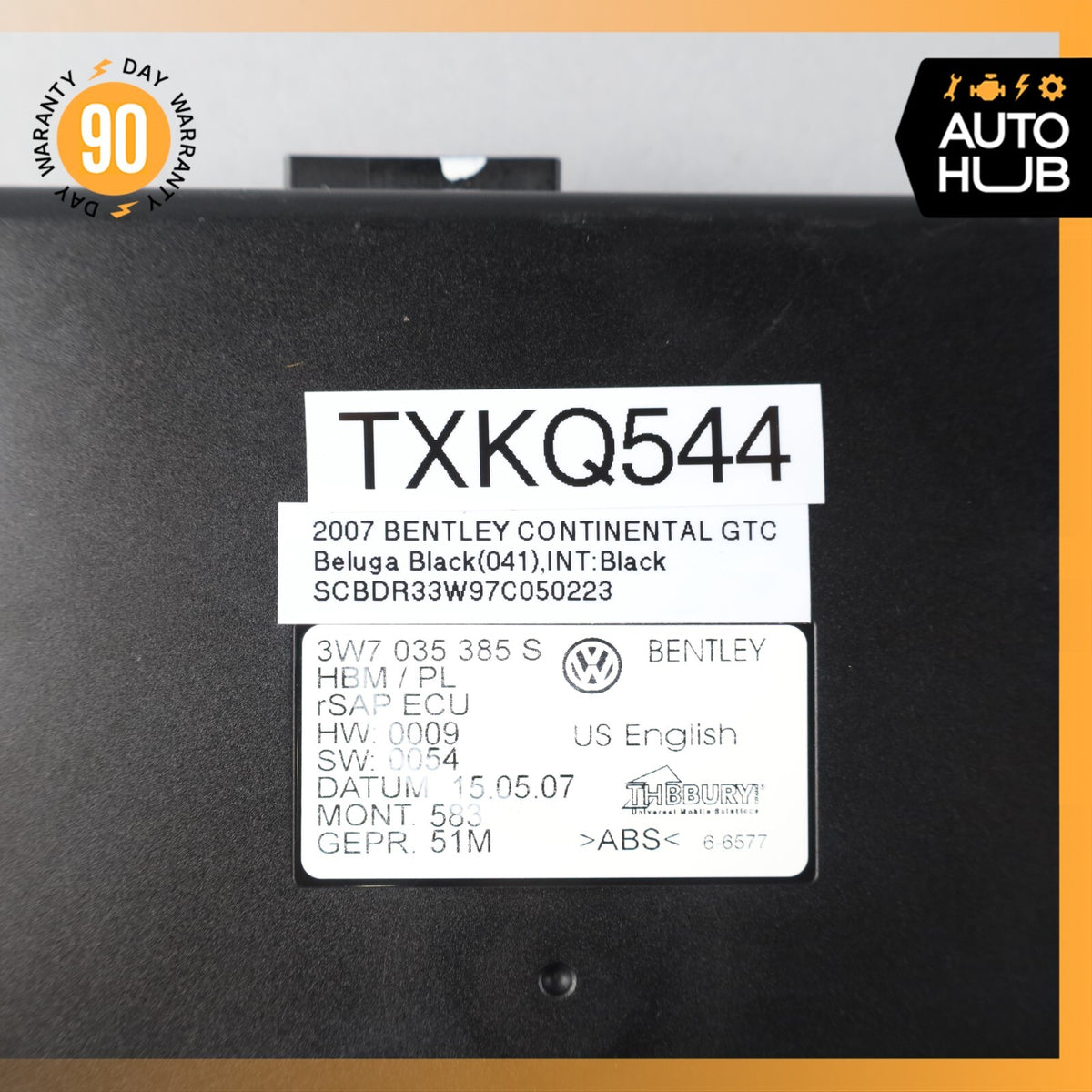 2007 Bentley Continental GTC Communication Phone Control Module OEM 62k - photo 7