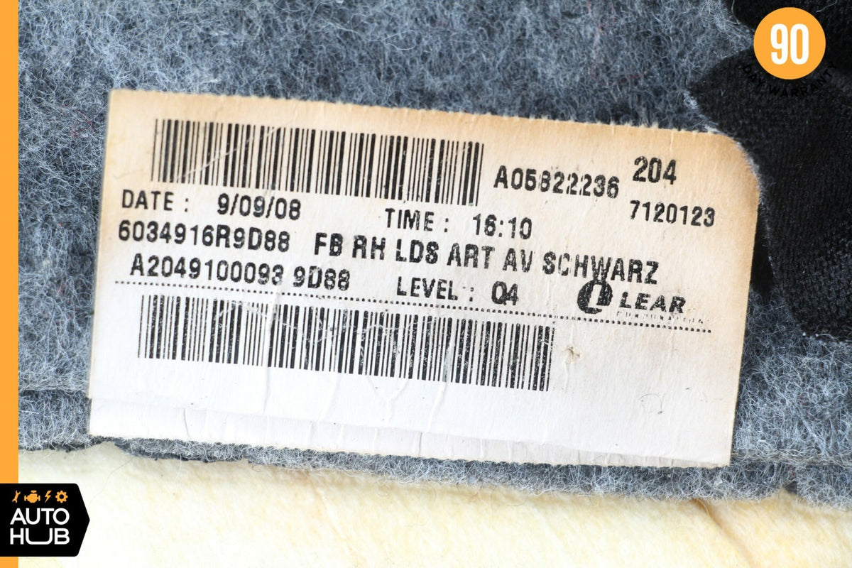 08-11 Mercedes W204 C300 C250 Seat Cushion Top Upper Front Right Passenger OEM - photo 11