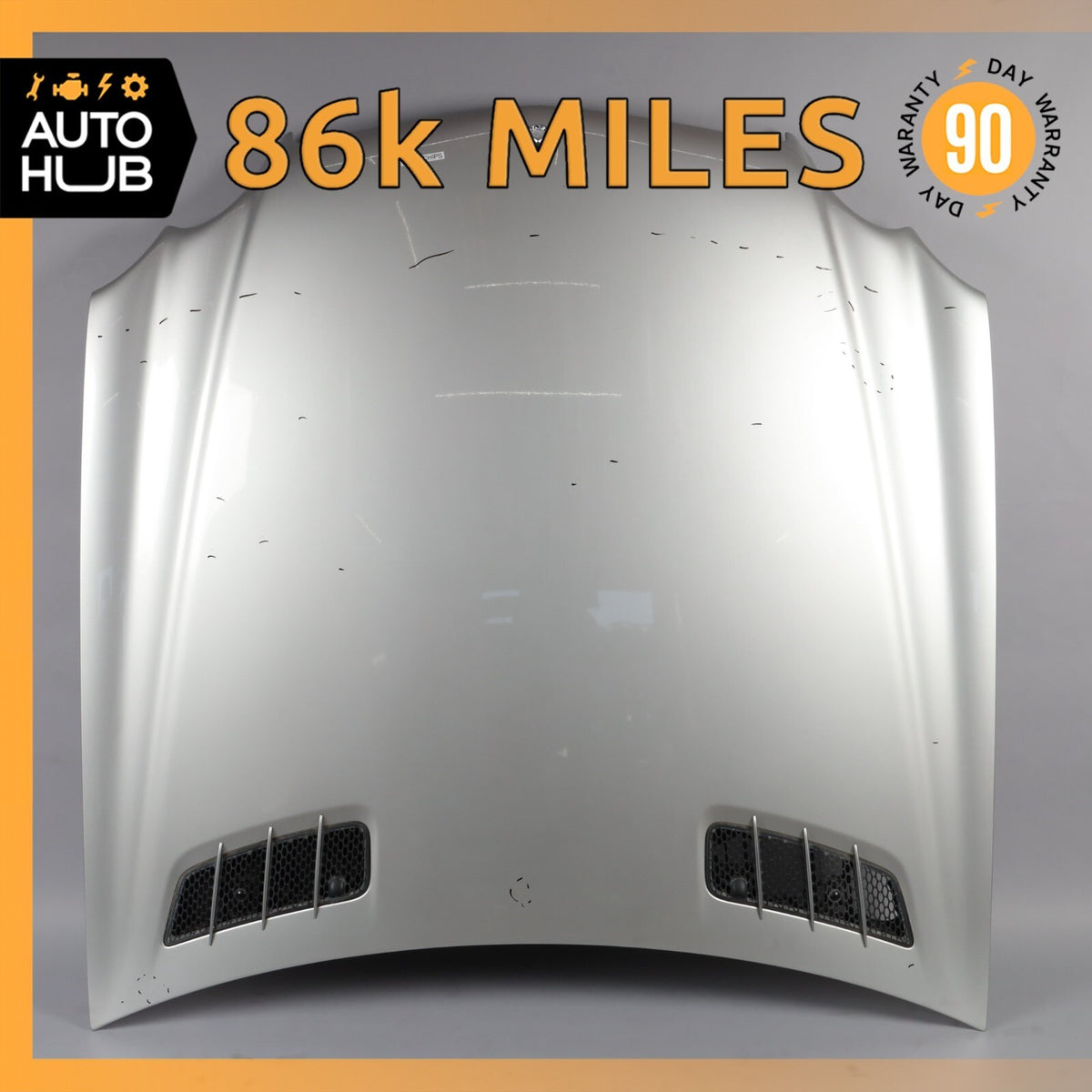 03-08 Mercedes R230 SL500 SL550 SL55 AMG Hood Cover Panel Assembly OEM 86k - photo 1