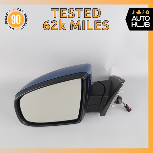 10-14 BMW E71 X6M Left Rear View Door Mirror Blue w/ Camera 51167282785 OEM 62k - photo 1