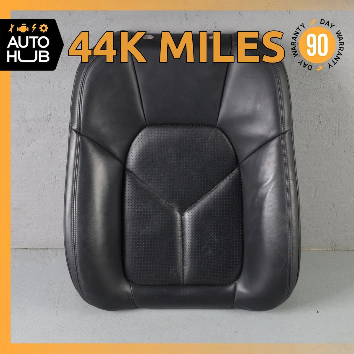 15-18 Porsche Macan 95B Front Left Side Seat Upper Cushion Leather Black OEM - photo 1