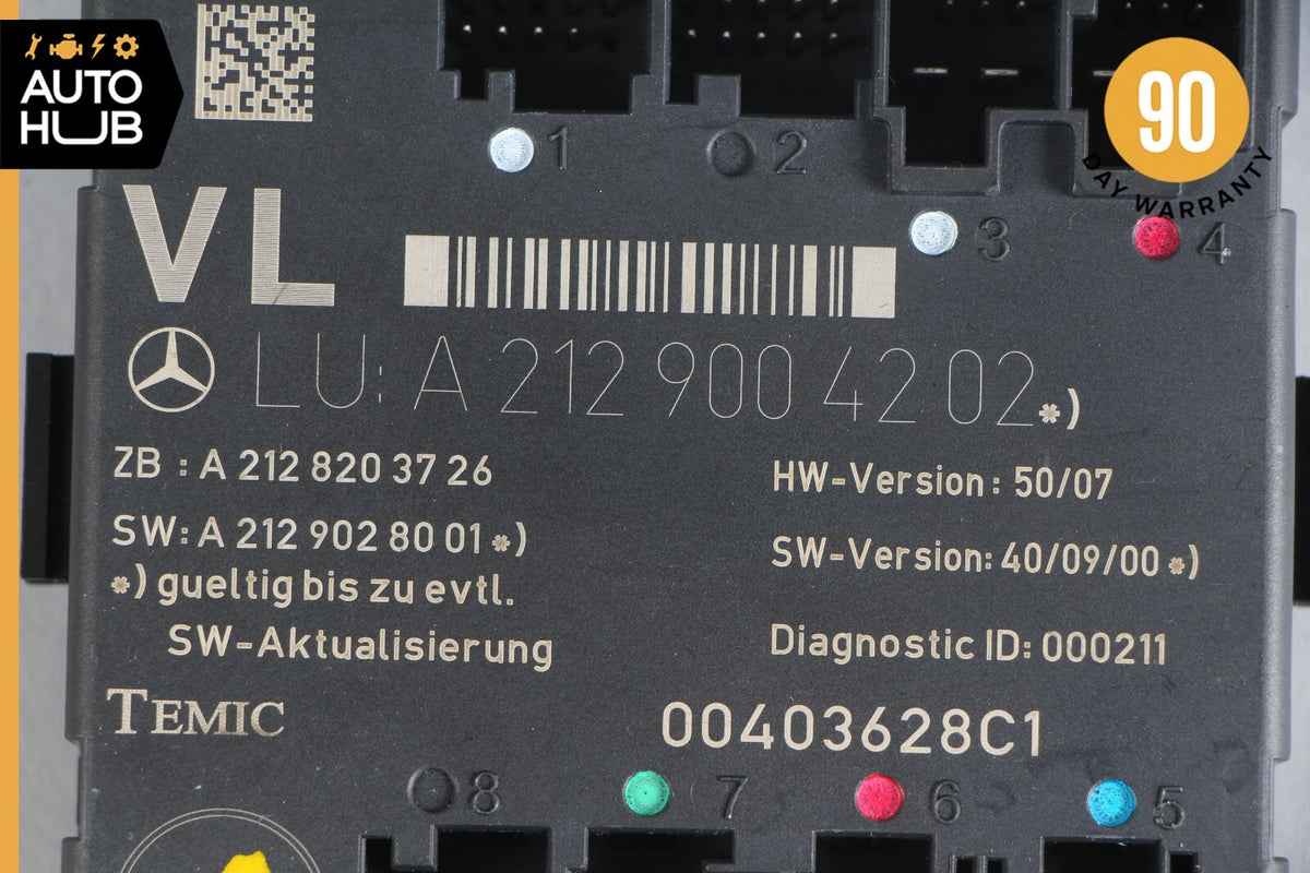 08-18 Mercedes W204 C300 SLK350 E400 Front Left Side Door Control Module OEM - photo 8