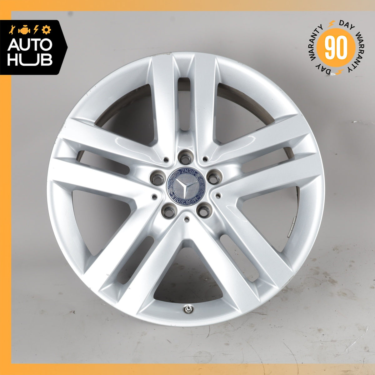 Mercedes X166 GL350 GL550 8.5 X 19 19" Wheel Rim Silver 1664011302 OEM - photo 2