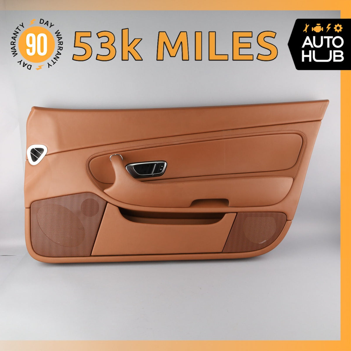 03-10 Bentley Continental GT Right Side Interior Door Panel Brown OEM 53k - photo 1