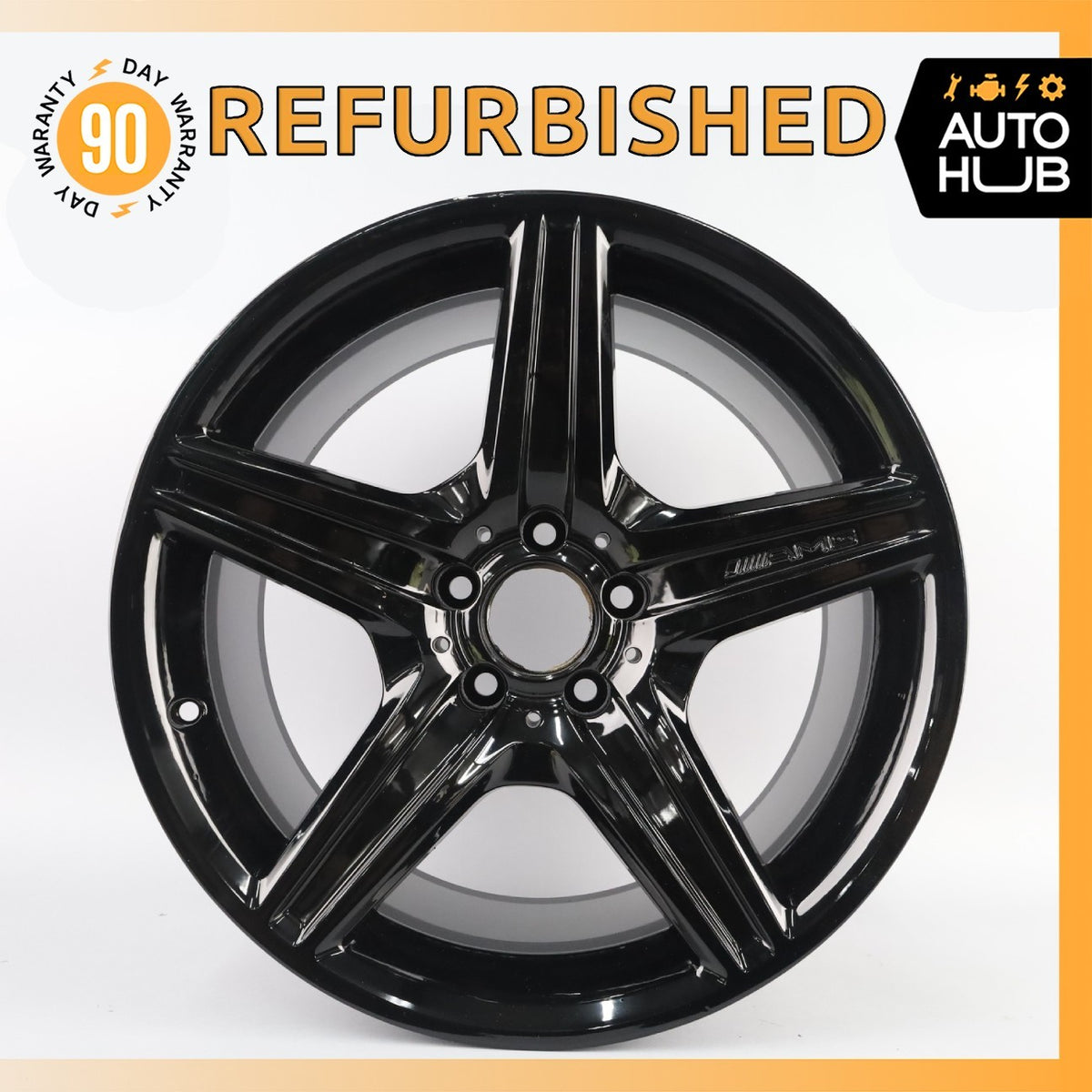 Mercedes W219 CLS550 CLS63 AMG 9.5 x 18 18" Rear Wheel Rim Black 2194011802 OEM - photo 1