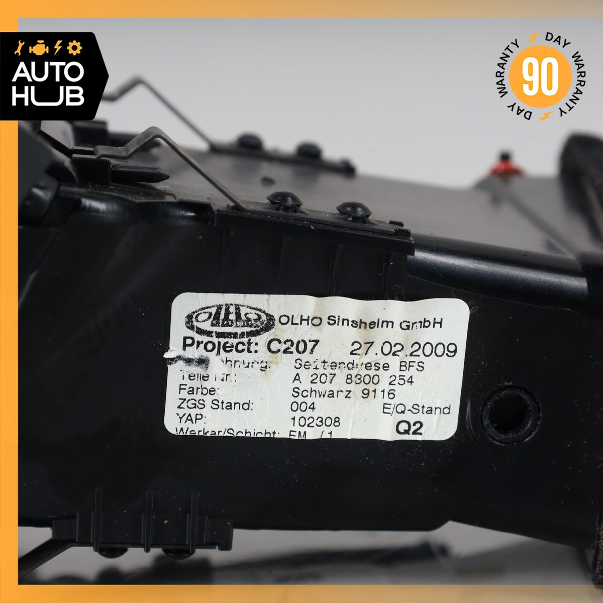 10-13 Mercedes W207 E550 E350 Front Right Side Dashboard AC A/C Air Vent OEM - photo 7