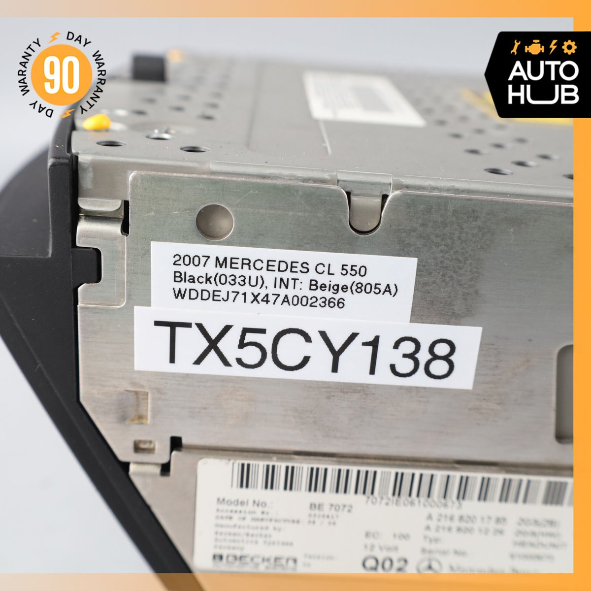 07-09 Mercedes W216 CL550 CL63 AMG Head Unit Navigation Command CD Audio OEM - photo 12