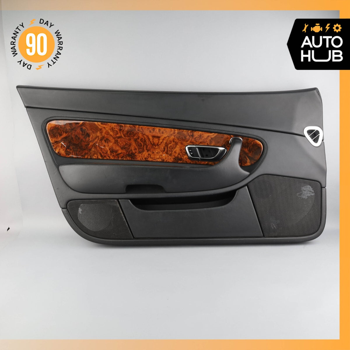 03-10 Bentley Continental GT Left Driver Side Interior Door Panel Black OEM 96k - photo 2