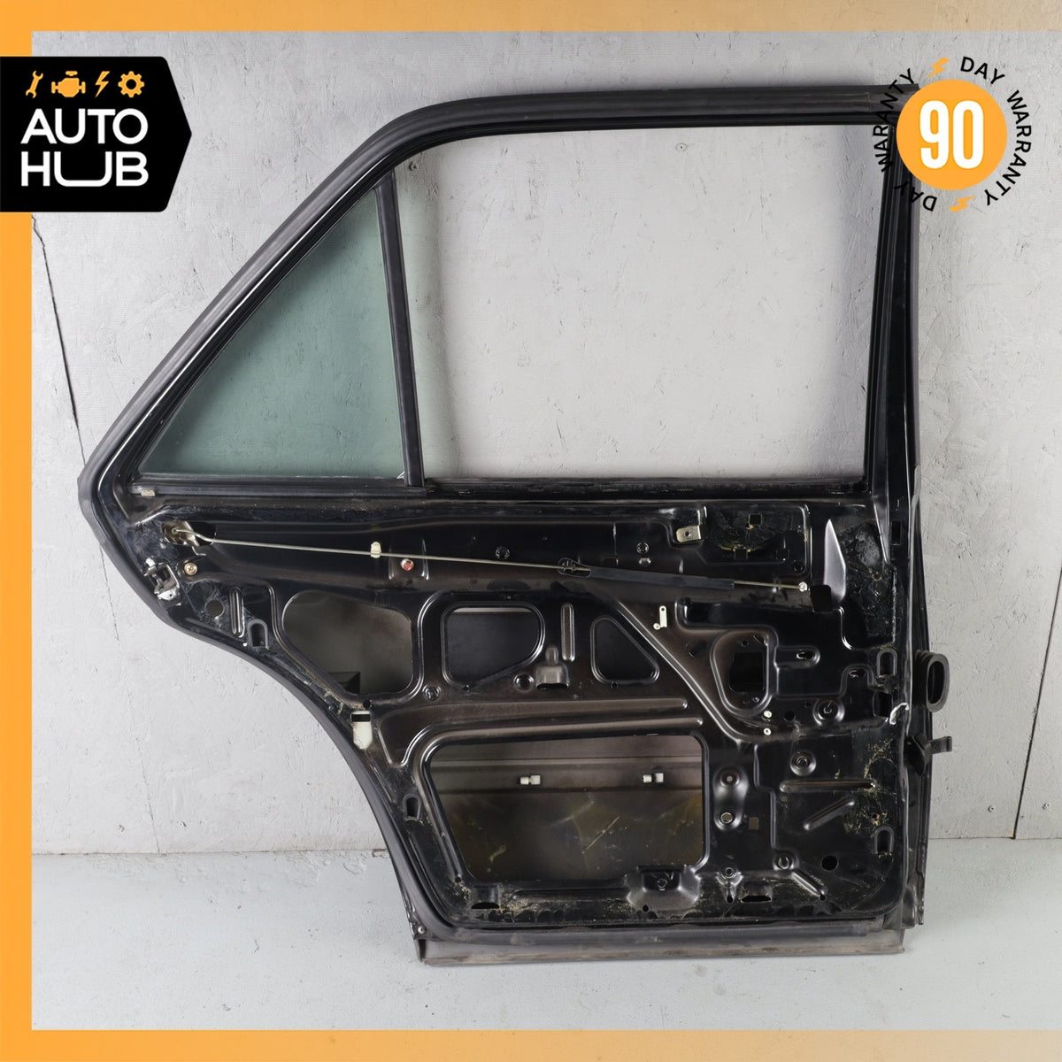 90-95 Mercedes W124 300E E320 Rear Left Side Door Shell 1247301705 OEM - photo 14