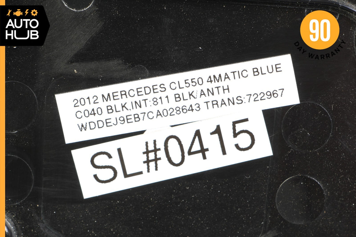 07-14 Mercedes W216 CL550 CL63 Trunk Lid Trim Panel Cover Molding Black OEM 74k - photo 12