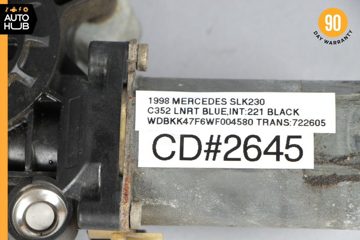 97-00 Mercedes R170 SLK230 Front Left Driver Side Window Regulator Motor OEM - photo 10