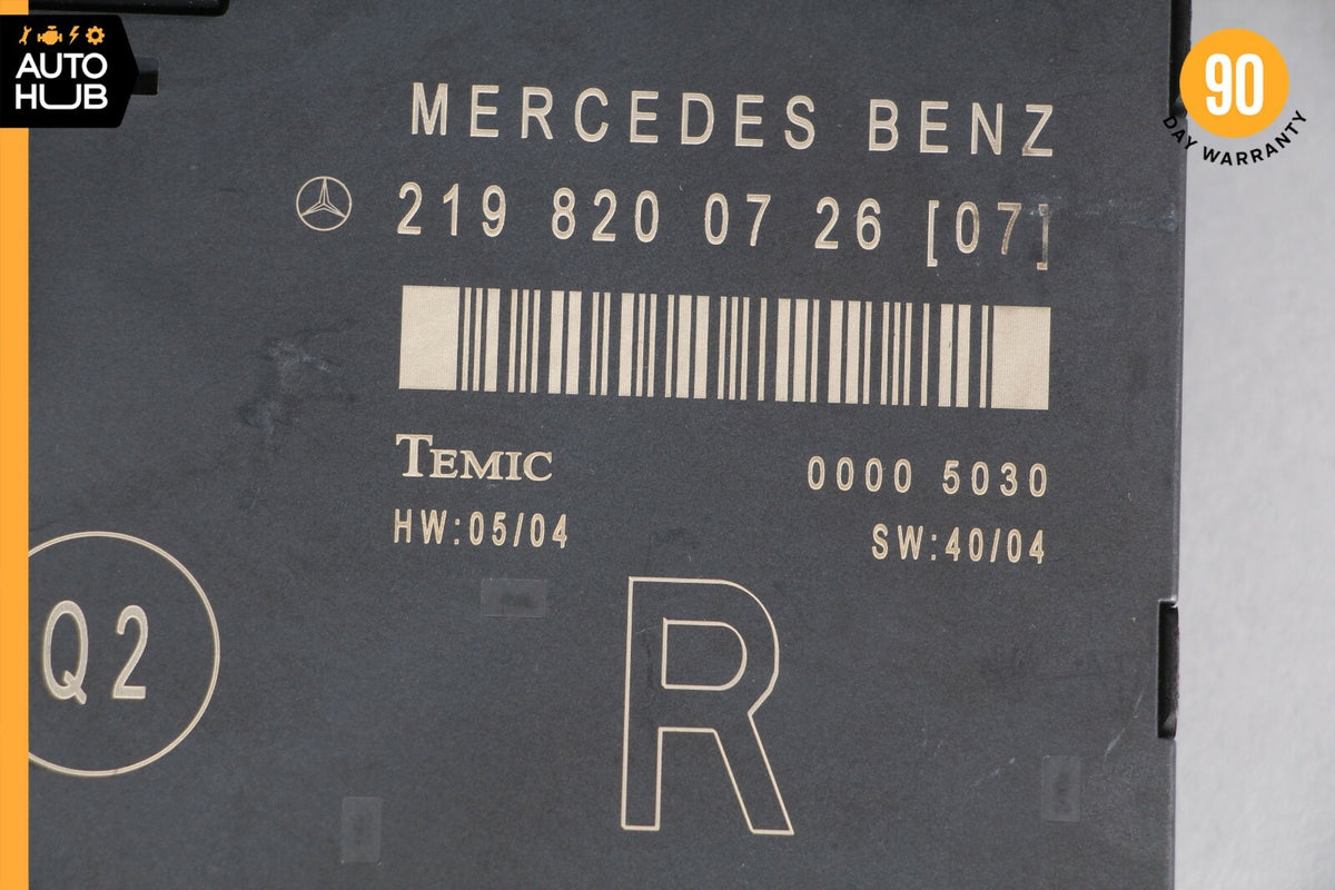 06-11 Mercedes W219 CLS55 CLS550 Door Control Module Front Right Side OEM 74k - photo 11