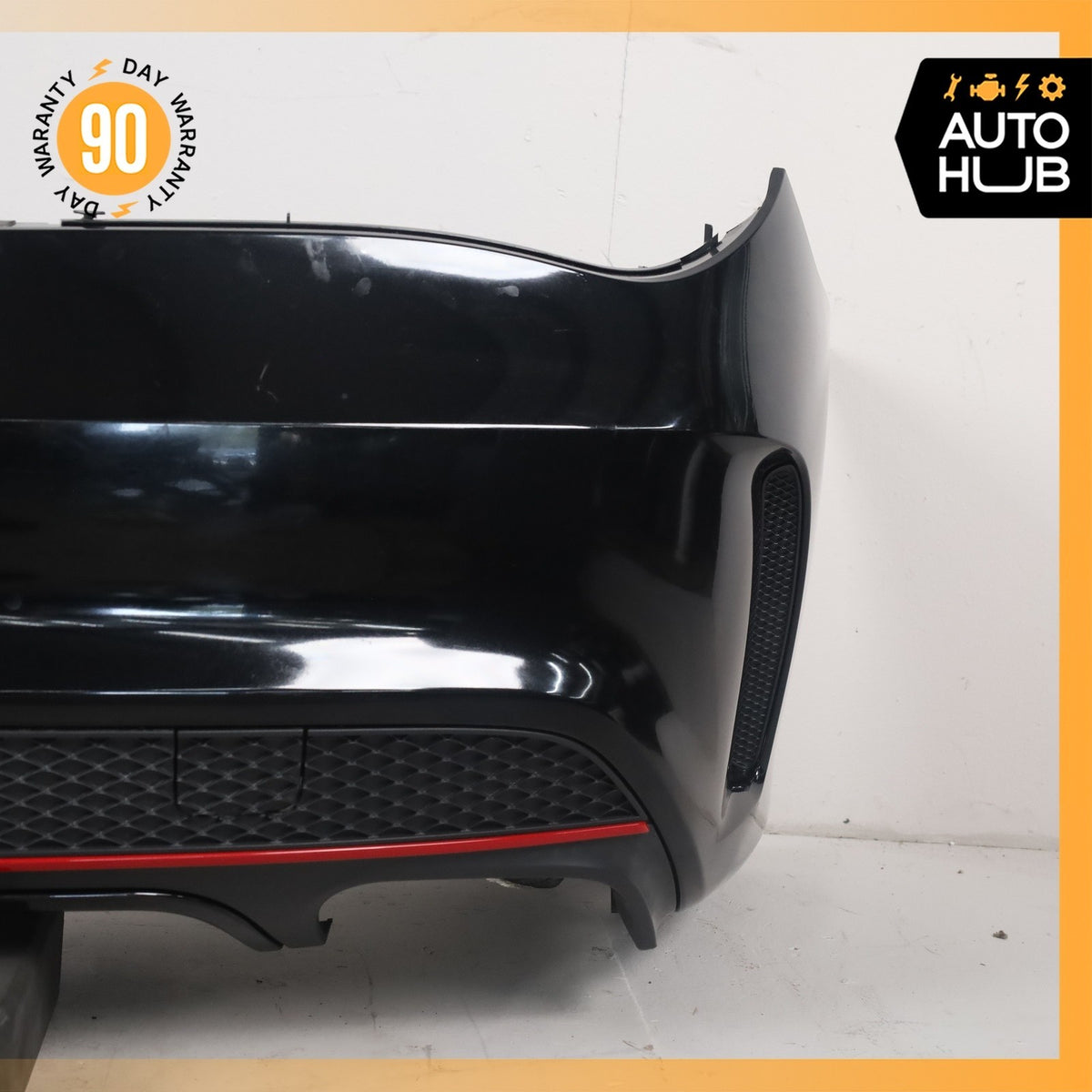 14-16 Mercedes W117 CLA250 AMG Sport Rear Bumper Cover Assembly Black OEM - photo 8