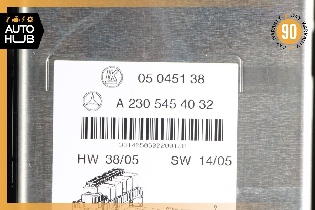03-12 Mercedes R230 SL500 SL55 AMG SL550 Rear SAM Fuse Box Relay Module OEM - photo 9