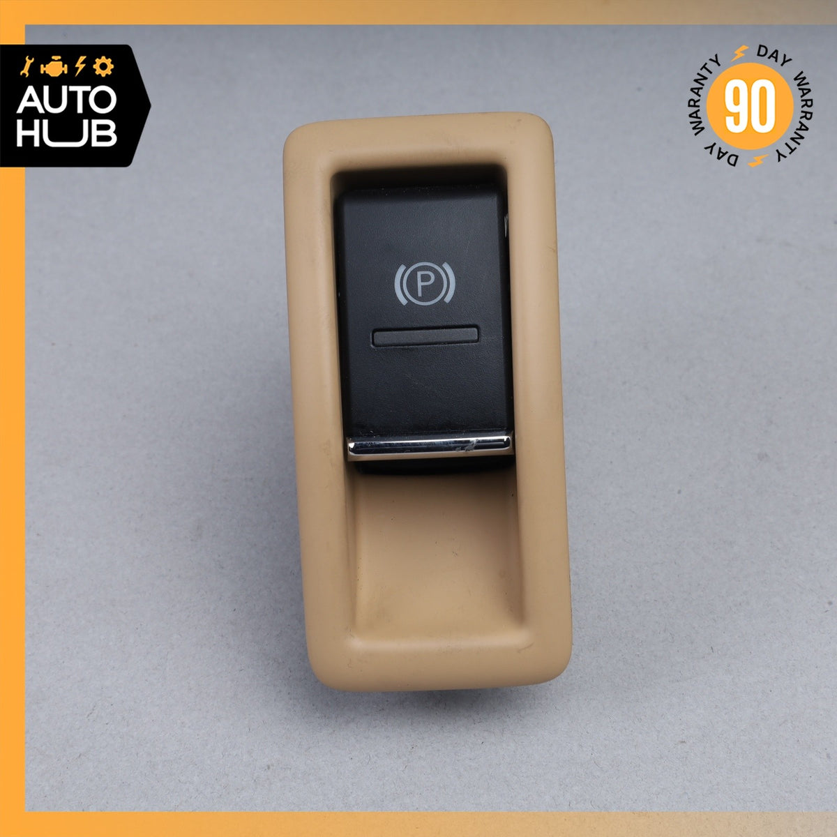 11-18 Porsche Cayenne 958 Electronic Parking Button Switch Beige OEM - photo 1