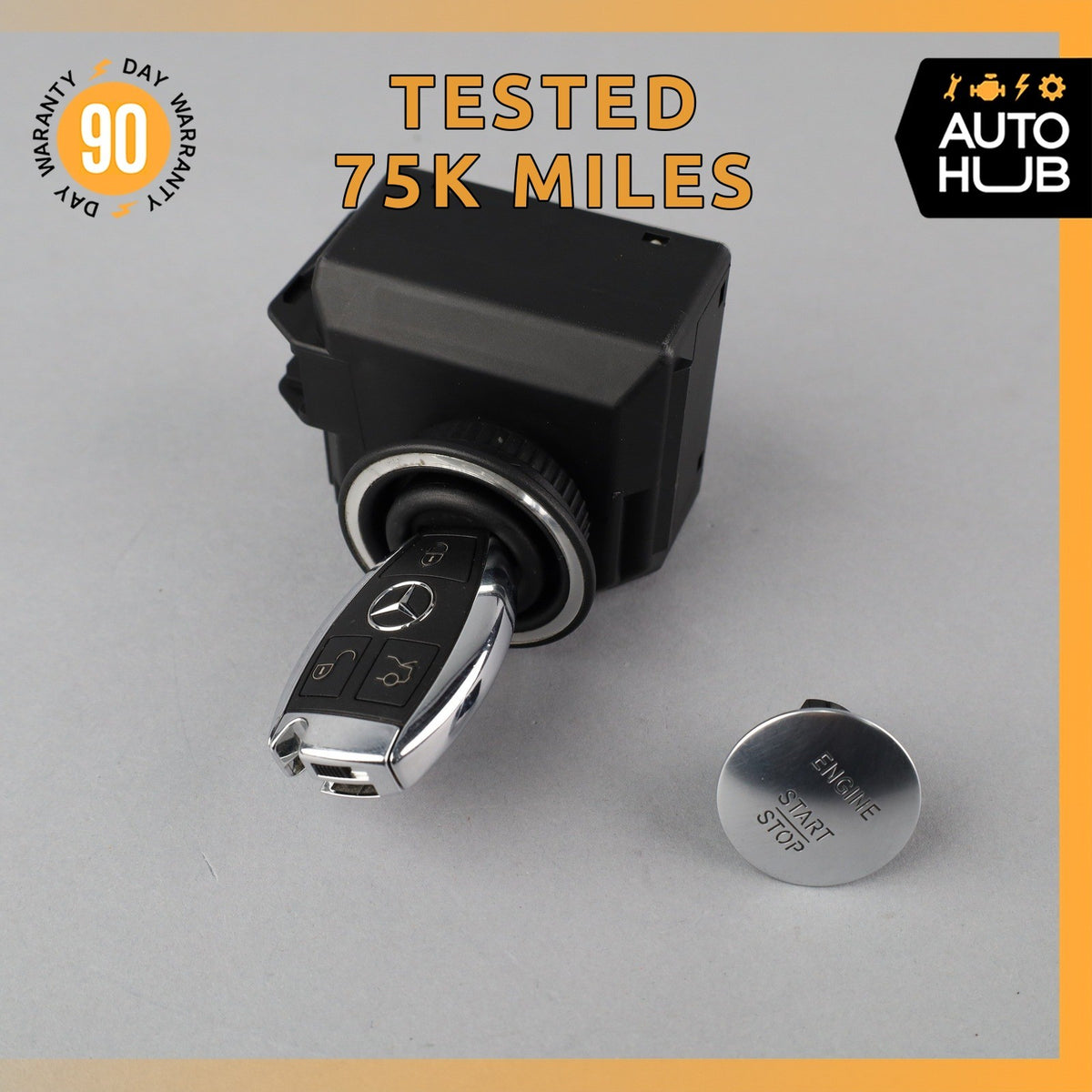 10-16 Mercedes R172 SLK250 SLK350  E350 Ignition Switch Module w/Button OEM - photo 1