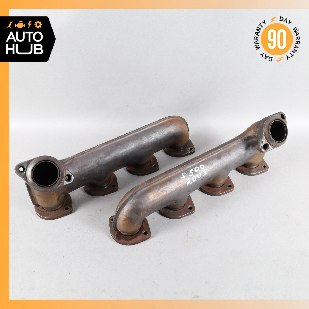 03-06 Mercedes R230 SL500 CLK500 Exhaust Manifold Right & Left Set of 2 OEM - photo 1