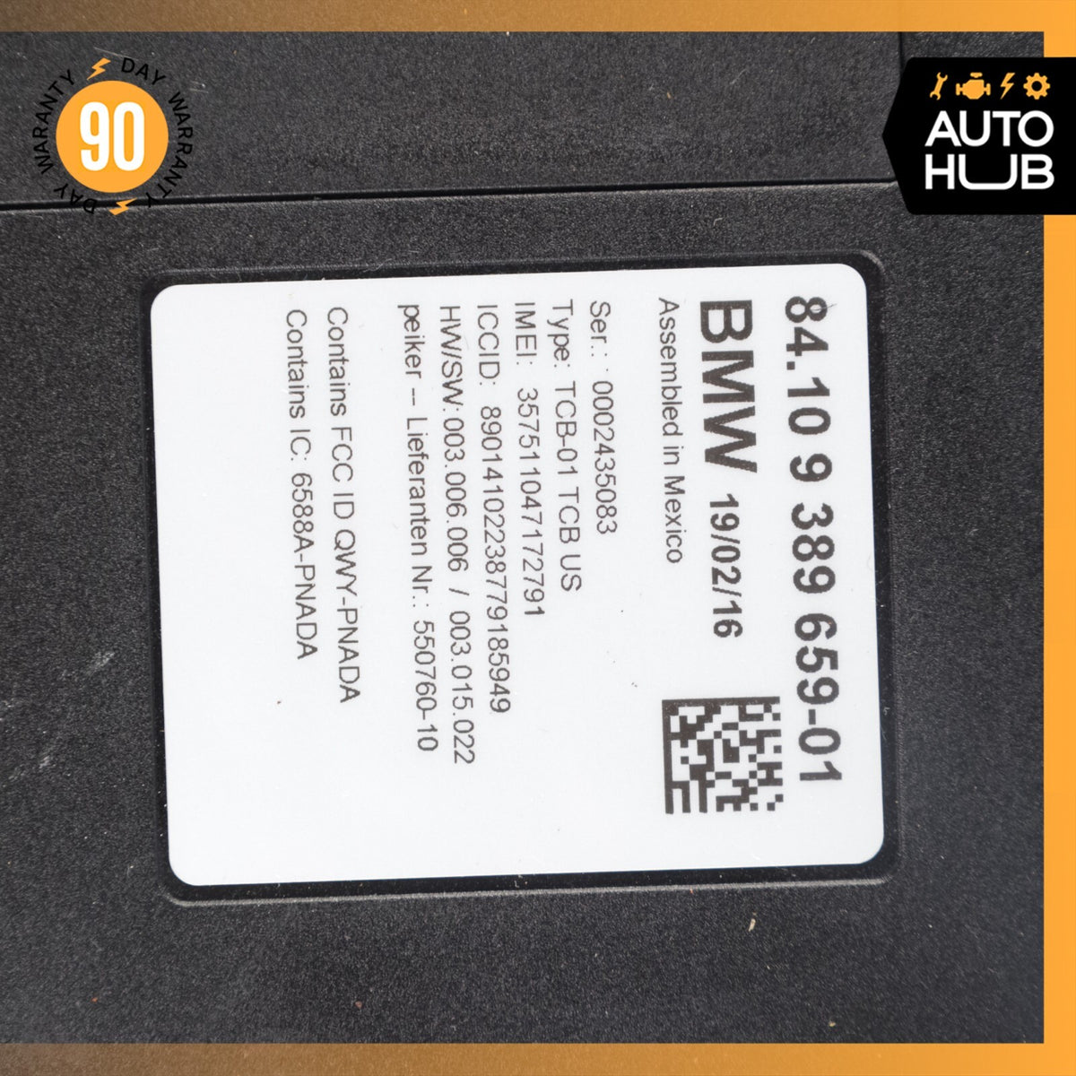2016 BMW i3 I01 Hybrid Communication Control Module OEM 49k - photo 4