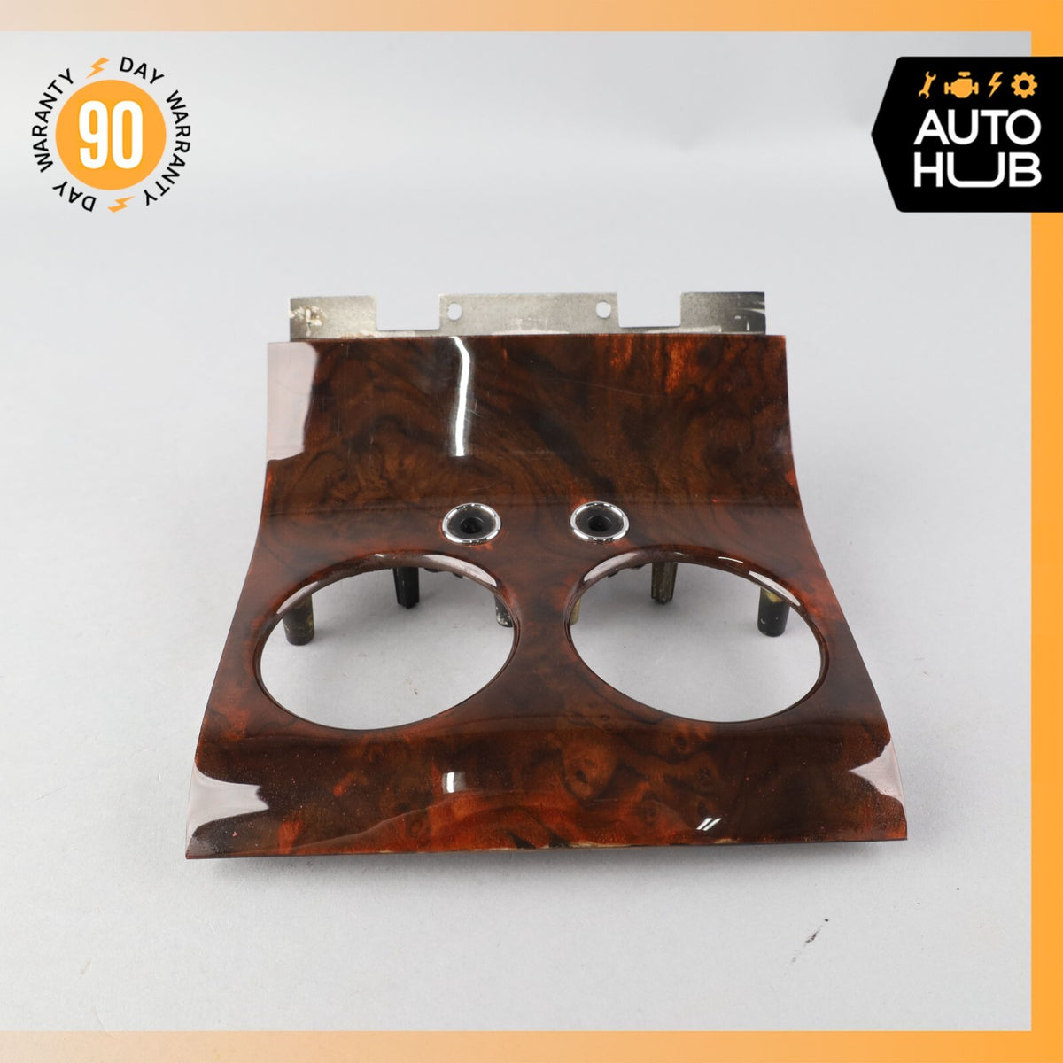 03-17 Bentley Continental GT Rear Center Console A/C Air Vent Trim Wood OEM - photo 7