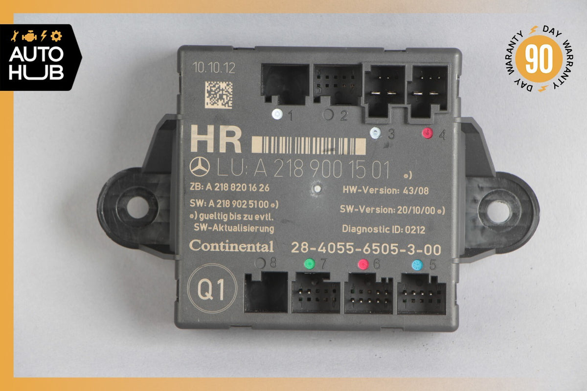 08-18 Mercedes W212 E550 CLS550 C250 Rear Right Side Door Control Module OEM - photo 5