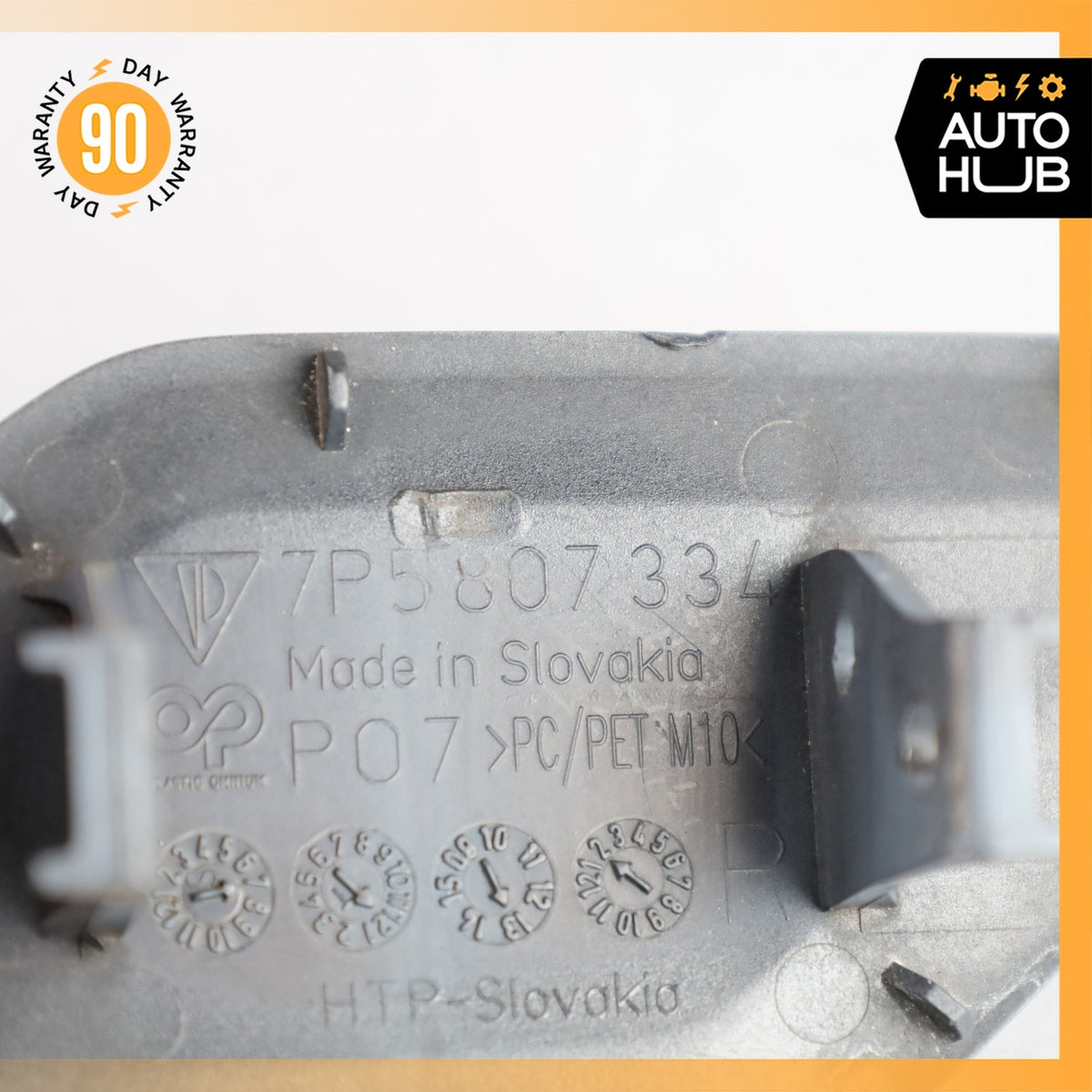 Porsche Cayenne 958 Hybrid Front Right Headlight Washer Nozzle Cap OEM - photo 8