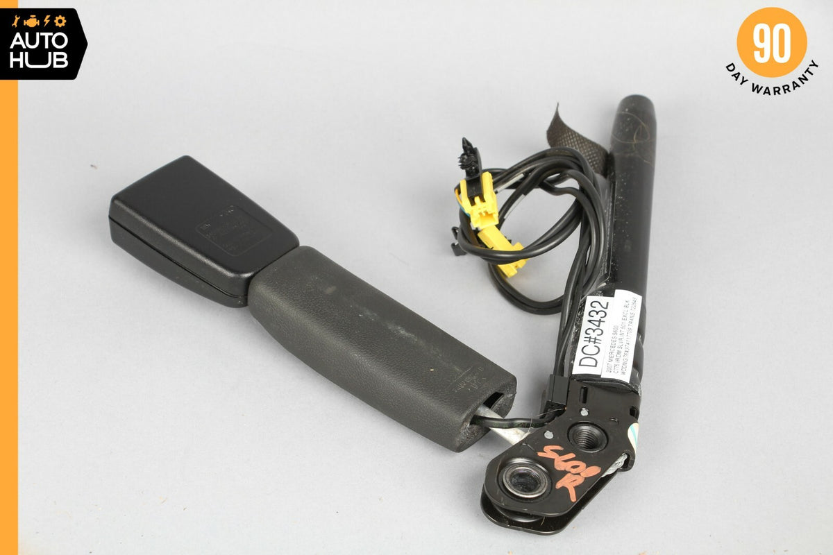 07-14 Mercedes W221 S600 CL550 Front Right Passenger Side Seat Belt Buckle Black - photo 7