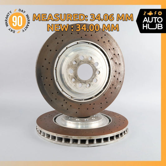 Maserati Quattroporte M156 GTS Front Brake Rotors Disc Left & Right Set SHW - photo 1