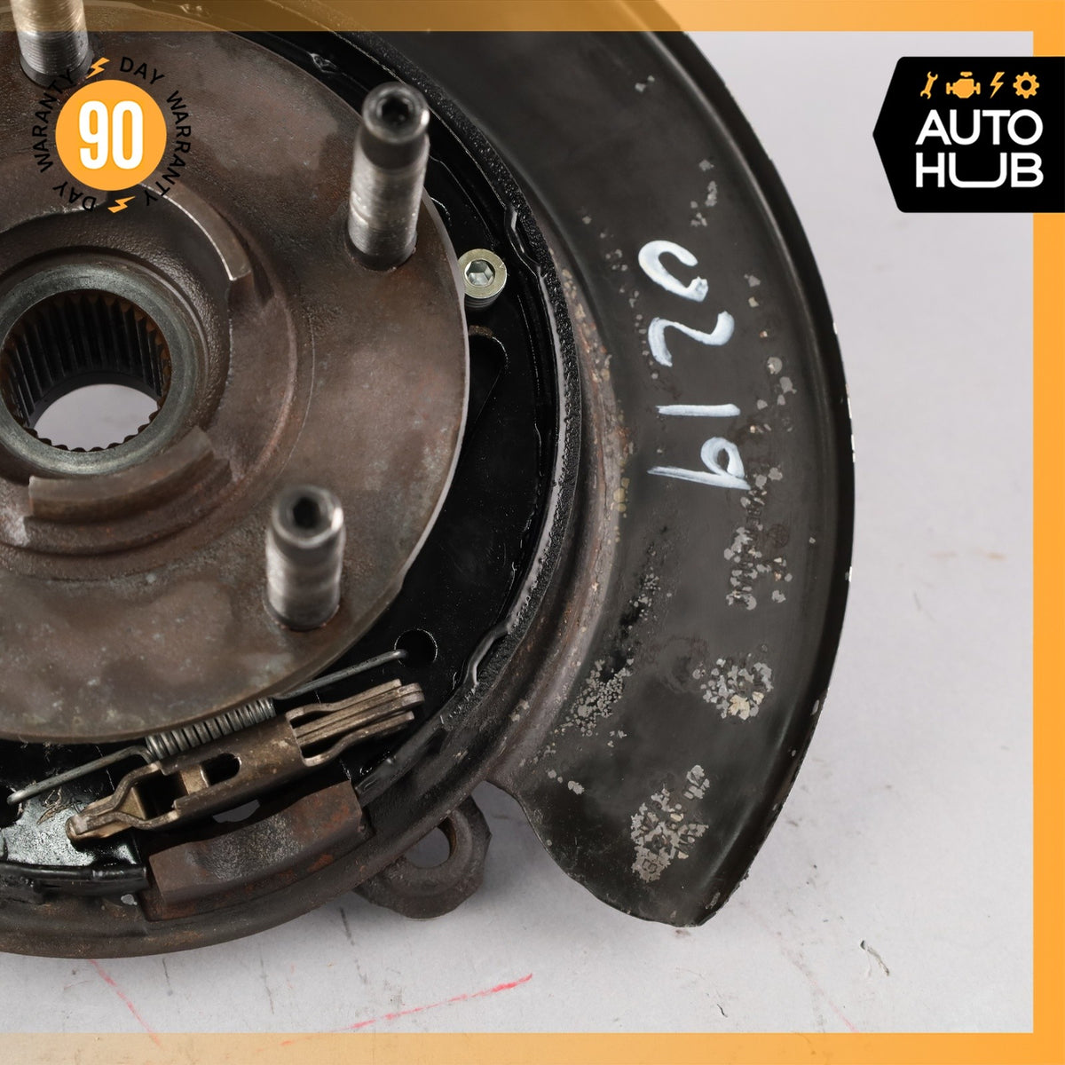 Porsche Cayenne 955 Rear Left Side Spindle Knuckle Hub w/ Shield OEM - photo 6