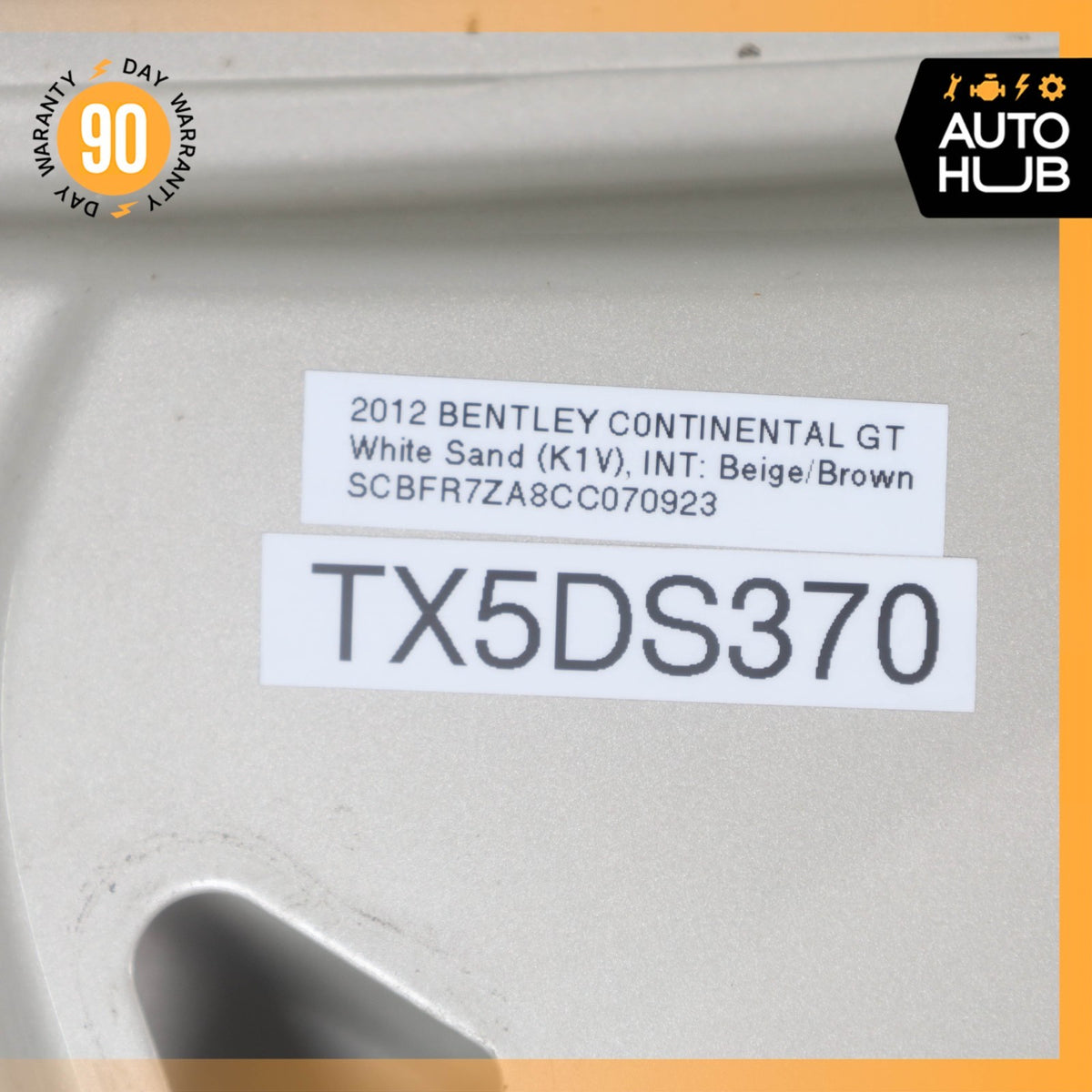 12-14 Bentley Continental GT Coupe Trunk Lid Panel Assembly White OEM 56k - photo 20