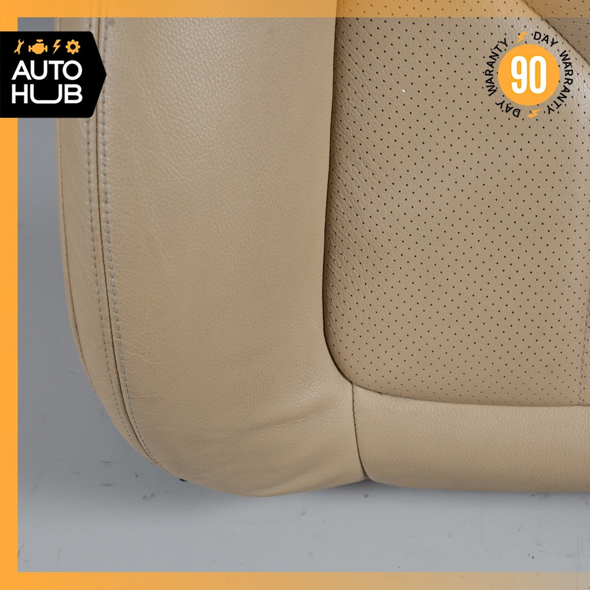 11-18 Porsche Cayenne 958 Front Right Side Seat Upper Cushion Beige OEM - photo 3