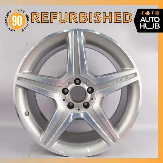 Mercedes W221 S550 CL550 AMG 9.5 x 19 19" Rear Wheel Rim Silver 2214016102 OEM - photo 1
