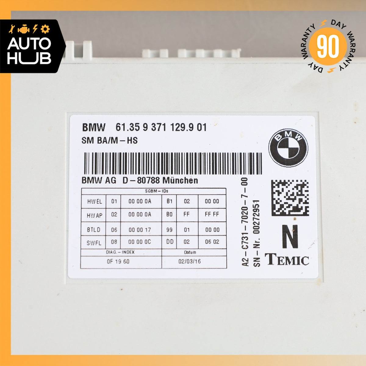 12-20 BMW F30 320i 428i X5 Front Left or Right Seat Control Module OEM - photo 10
