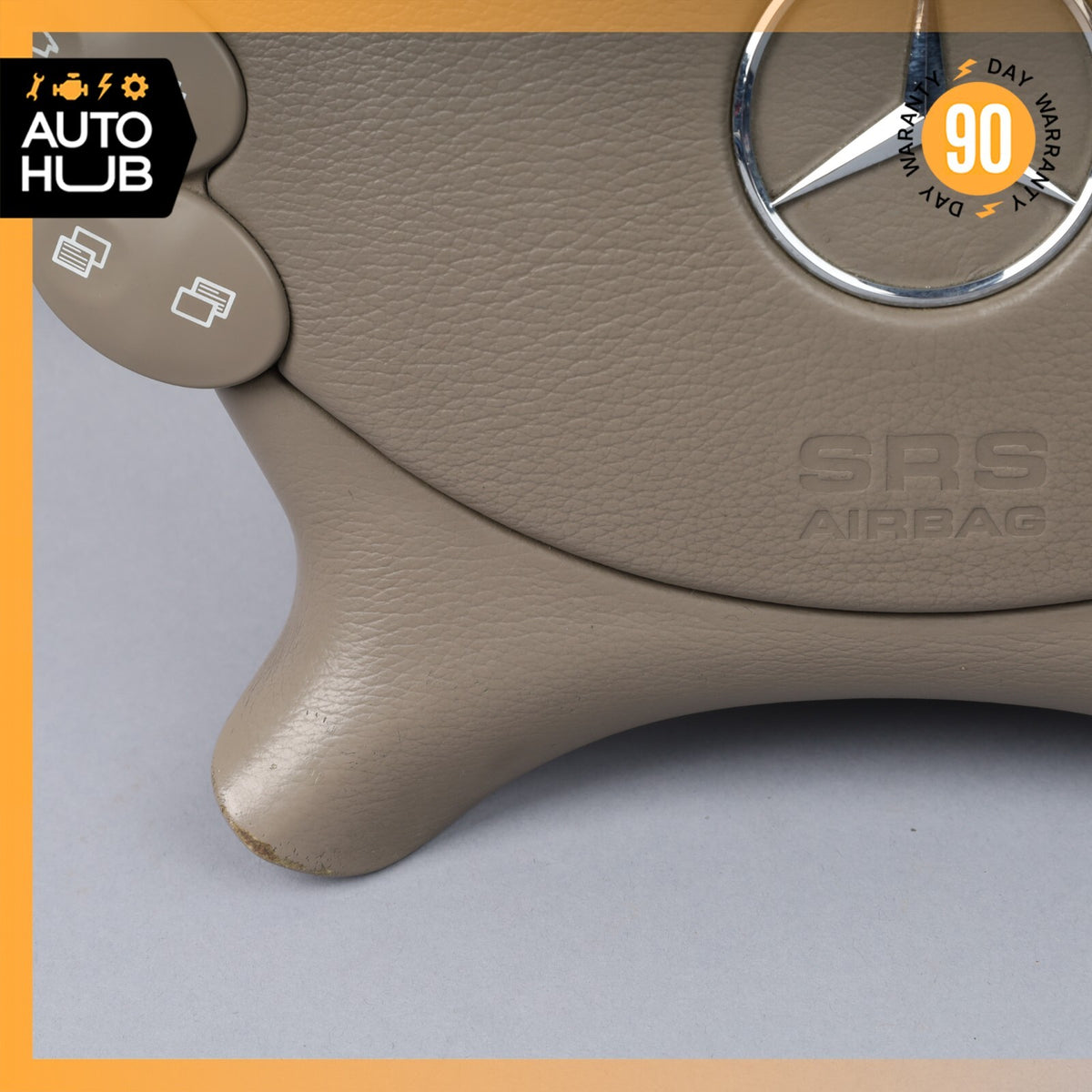 Mercedes R230 SL500 SL55 AMG CLK500 E350 Steering Wheel Airbag Air Bag Beige OEM - photo 6