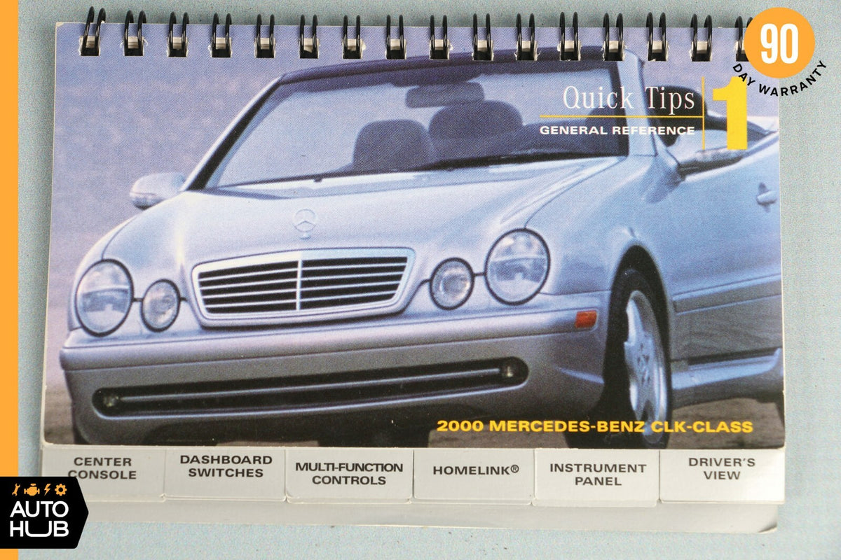 2000 Mercedes-Benz W208 CLK320 Operator's Owner's Manual Book Assembly OEM - photo 8
