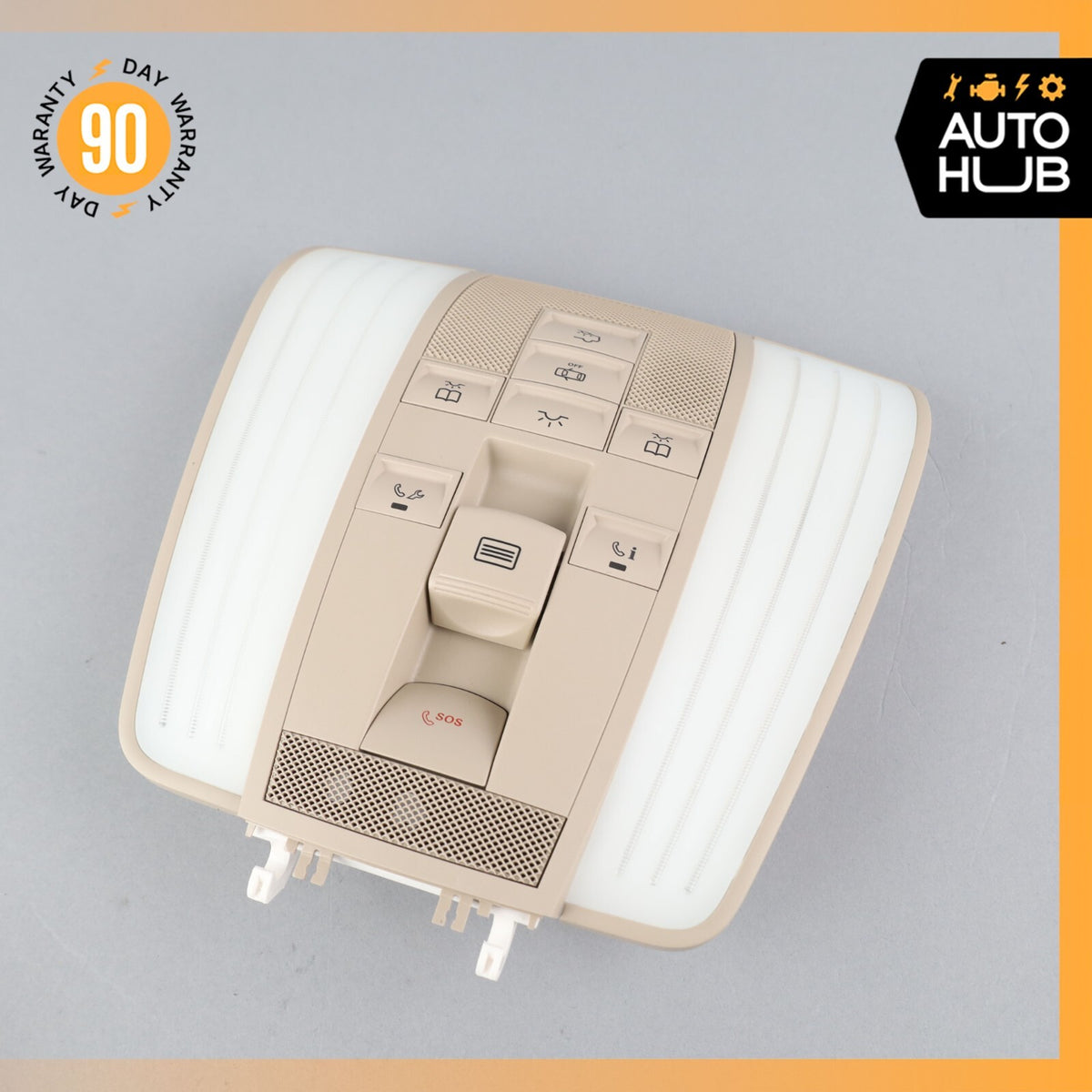 10-18 Mercedes W212 E250 E400 E550 Overhead Dome Light Lamp Beige OEM - photo 2