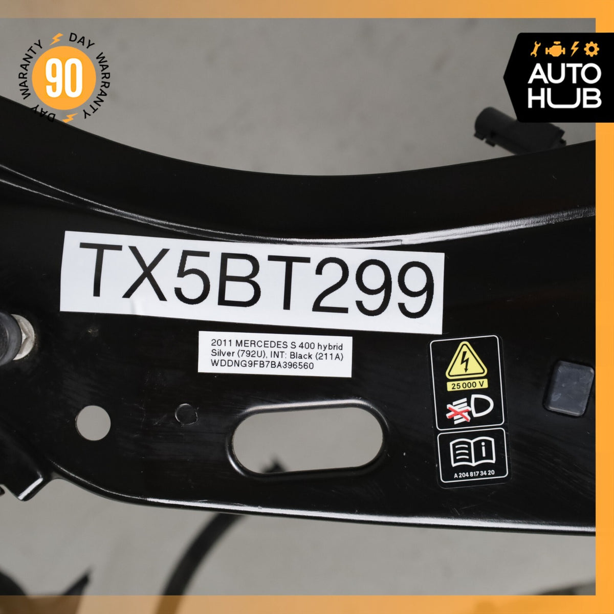 10-13 Mercedes W221 S400 Front Reinforcement Bar Upper Radiator Support Clip OEM - photo 13