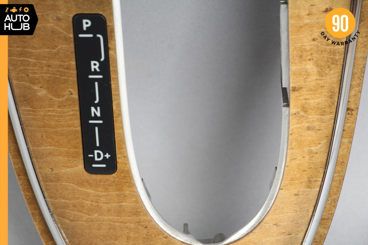 07-09 Mercedes W211 E350 E320 Center Console Shifter Trim Bezel Bird's Eye OEM - photo 4
