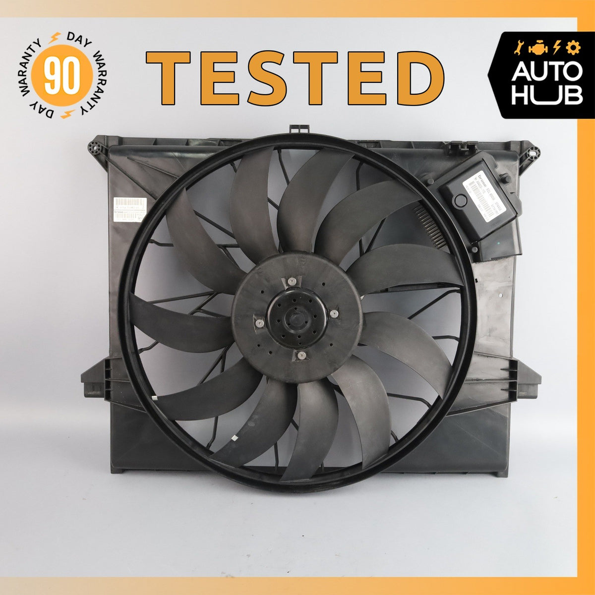 07-13 Mercedes X164 GL350 ML350 Engine Motor Cooling Fan Assembly 1645000093 OEM - photo 1