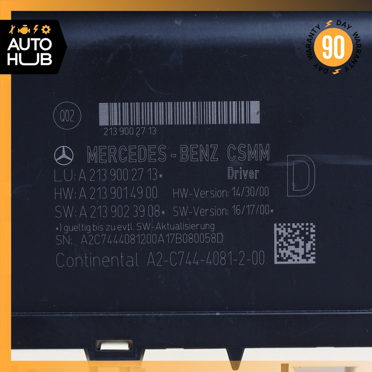 Mercedes W213 E300 Front Left Door Control Module Unit 2139001305 OEM - photo 6