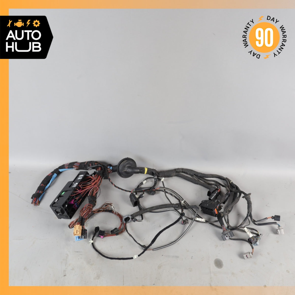 17-19 Porsche 991 911 C4S Rear Right Relay Fuse Box Wiring Harness Cut OEM 24k - photo 2