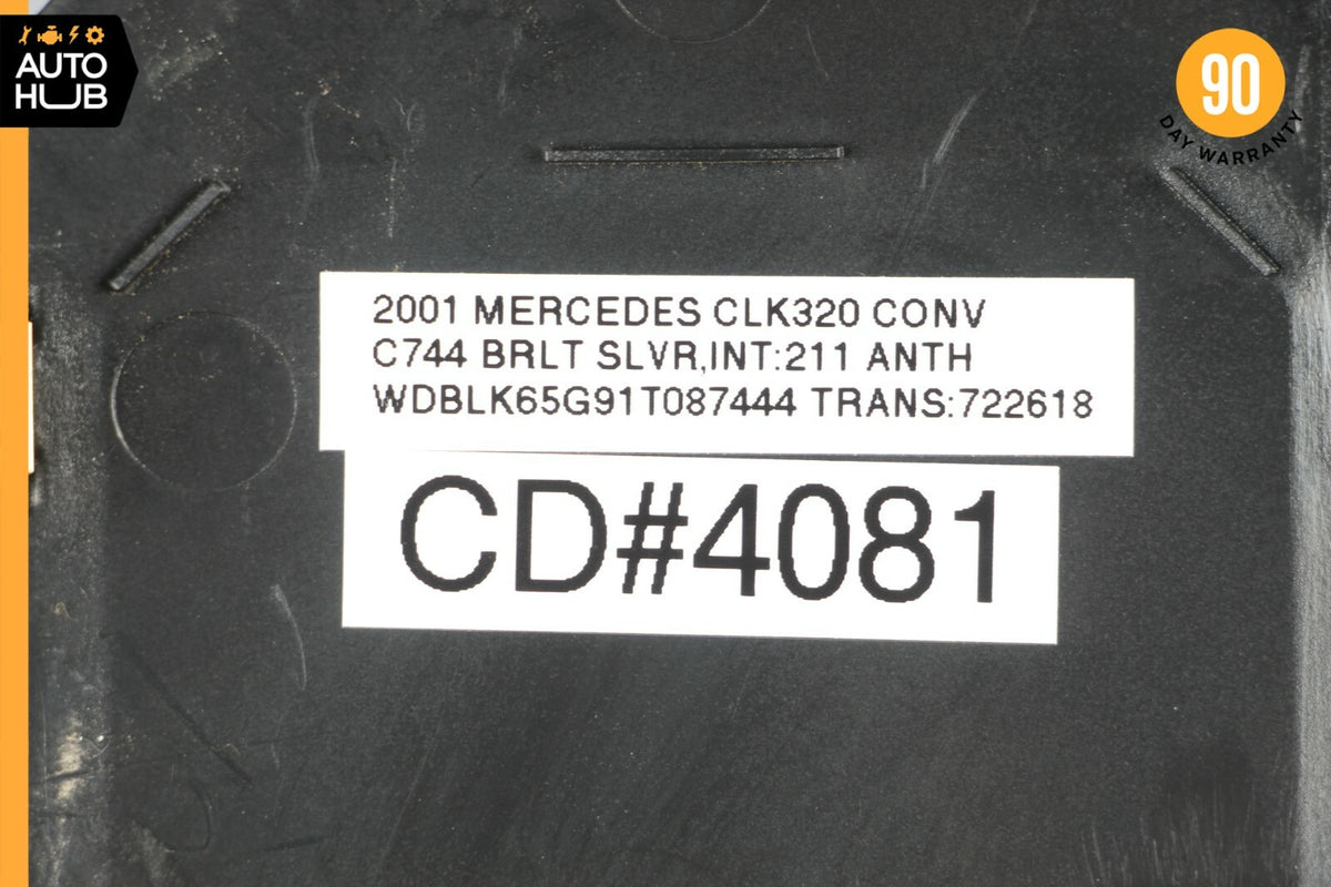 98-03 Mercedes W208 CLK320 CLK55 Right Dashboard Dash Cover Panel Trim Black OEM - photo 6