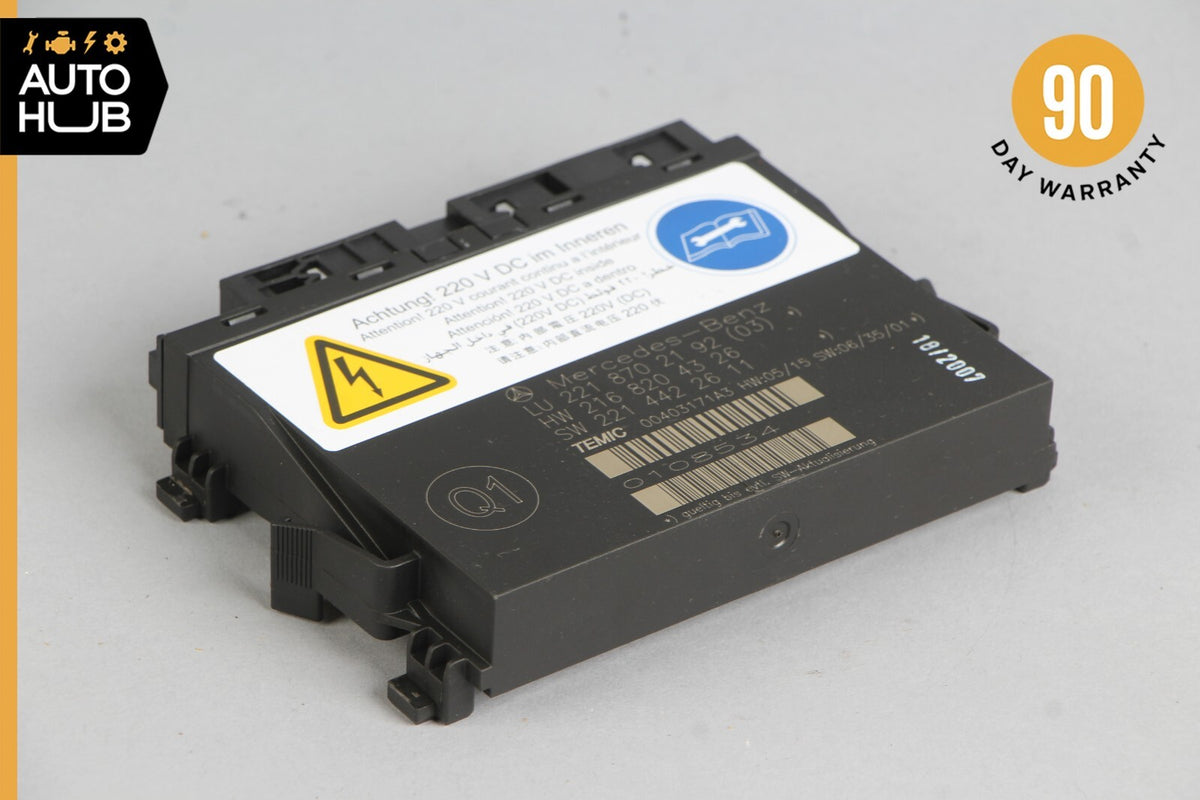 07-10 Mercedes W216 CL550 Front Left or Right Seat Contour Control Module OEM - photo 1